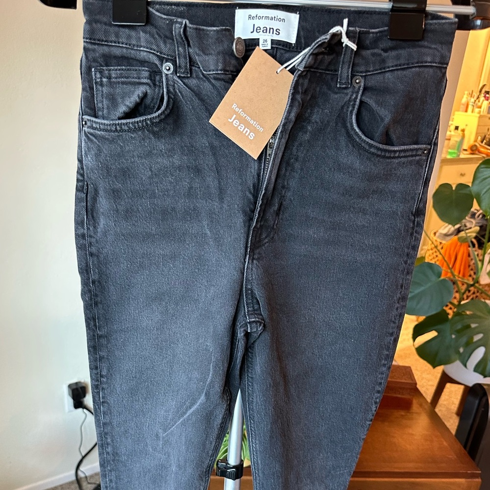 New - Reformation Peyton High Rise Bootcut Jeans - size 26 - Picture 7 of 10